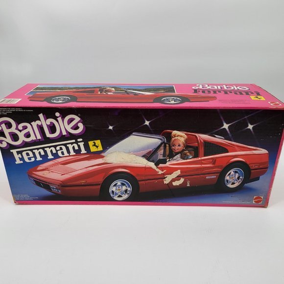 Vintage 1987 Mattel Barbie Red Ferrari with Original Box Mattel 3136 - Picture 13 of 15